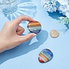 2Pcs 2 Styles Chakra Natural Gemstone Figurines AJEW-AR0001-89-3