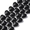 Natural Obsidian Beads Strands X-G-P570-E20-01-2