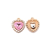 Alloy Crystal Rhinestone Charms ALRI-WH0002-65I-1
