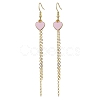 Alloy Enamel Dangle Earrings EJEW-JE06024-1