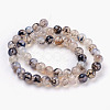 Round Natural Dragon Veins Agate Beads Strands G-S124-8mm-2