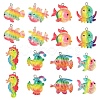 16Pcs 8 Styles Ocean Theme Transparent Resin Pendants RESI-YW0004-97-1