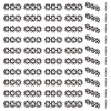 100Pcs Tibetan Style Alloy Spacer Bars TIBE-GO0001-08-1