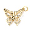 Brass Micro Pave Cubic Zirconia Pendants KK-D357-36G-1