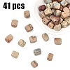 1 Strand Natural Shoushan Stone Beads Strands G-YW0002-90-1