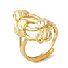 Light Gold Brass Adjustable Rings for Women RJEW-A022-01E-3