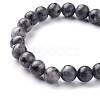 Natural Larvikite Beads Stretch Bracelets BJEW-F380-01-B14-2