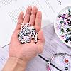240Pcs 6 Style Opaque Acrylic European Beads OPDL-YW0001-01-7