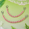 2Pcs Acrylic Link Bag Extender Chains HJEW-TAC0140-5