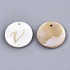 Natural Freshwater Shell Pendants SHEL-N027-04V-1