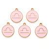 Alloy Enamel Pendants ENAM-S124-01A-09K-2