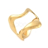 304 Stainless Steel Open Cuff Rings for Women LS-RJEW-U060-01K-G-2