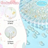 100Pcs Frosted Baking Paint Glass Beads DGLA-YW0001-36B-3