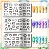 Stainless Steel DIY Nail Art Templates MRMJ-WH0092-071-3