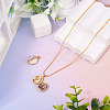 1Pc Brass Micro Pave Cubic Zirconia Locket Pendants KK-TADJ0001-07-5