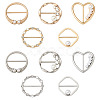 10Pcs 10 Style Alloy Slide Buckles FIND-BY0001-10-1
