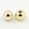 Plating Plastic Acrylic Round Beads PACR-L003-6mm-LG-2