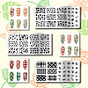Stainless Steel DIY Nail Art Templates MRMJ-WH0092-005-3
