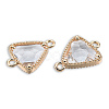 Transparent K9 Glass Connector Charms LS-GLAA-N038-60-F13-2