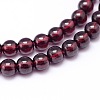Mozambique Import Natural Grade AAAA Garnet Round Beads Strands G-E300-AAAA-3mm-2