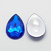 Acrylic Rhinestone Flat Back Cabochons GACR-Q010-10x14-03-2