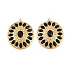 304 Stainless Steel Rhinestone Pendants STAS-I352-14G-03-1
