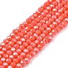 Electroplate Glass Beads Strands EGLA-A044-P1mm-A21-1