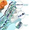 3 Strands 3 Colors  Electroplate Glass Beads Strands EGLA-YW0005-06B-5
