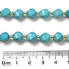 Dyed Natural Howlite Beads Strands G-G023-B01-02C-5