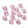 Handmade Silver Foil Glass Lampwork Beads Strands LAMP-R141-8mm-14-3