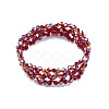 Bling Glass Beaded Stretch Bracelet BJEW-N018-03-04-1