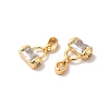 Brass Micro Pave Cubic Zirconia Pendants KK-M243-05G-3