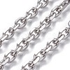 Non-Tarnish 3.28 Feet 304 Stainless Steel Cable Chains X-CHS-P007-27P-02-1
