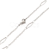 Non-Tarnish 304 Stainless Steel Necklaces STAS-D084-28P-2