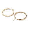 Ring 304 Stainless Steel Hoop Earrings for Women Men EJEW-B049-01E-G-2