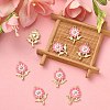 8Pcs Alloy Enamel Pendants ENAM-YW0002-31E-6