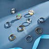 20Pcs 2 Styles Adjustable 304 Stainless Steel Finger Rings Components STAS-UN0057-19A-2