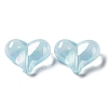 UV Plating Rainbow Iridescent Transparent Acrylic Beads MACR-D082-08-2