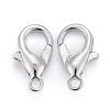 Platinum Plated Zinc Alloy Lobster Claw Clasps X-E103-P-NF-3