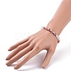 4Pcs 4 Style Natural & Synthetic Mixed Gemstone Round Beaded Stretch Bracelets Set for Women BJEW-JB09113-6