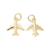 Rack Plating Brass Charms ZIRC-C042-09G-1