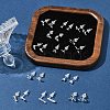 2 Pairs Alloy Stud Earrings for Women EJEW-FS0001-27D-9