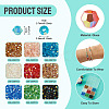 18 Strands 9 Colors AB Color Plated Transparent Glass Beads Strands GLAA-TA0004-44-4