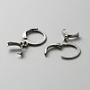 304 Stainless Steel Leverback Earring Finding STAS-WH0022-87P-2
