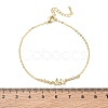 Brass Pave Clear Cubic Zirconia Link Bracelets KK-CBA6980-22G-5