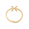 Real 18K Gold Plated 304 Stainless Steel Adjustable Finger Ring RJEW-L115-01G-03-3