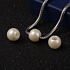 ABS Plastic Imitation Pearl European Beads MACR-R530-12mm-A41-2