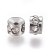 304 Stainless Steel Rhinestone Beads STAS-E474-54A-P-2