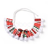 Cloth Pet's Christmas Lace Bandanas AJEW-D051-06A-1
