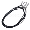 Waxed Cotton Cord Necklace Making MAK-S032-2mm-101-1